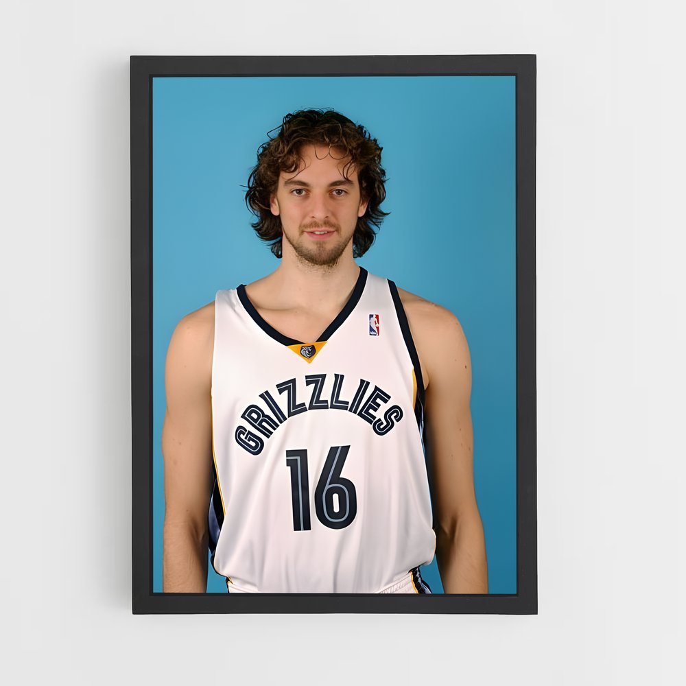 Poster Pau en Action – affiche Basketball (vue 2)